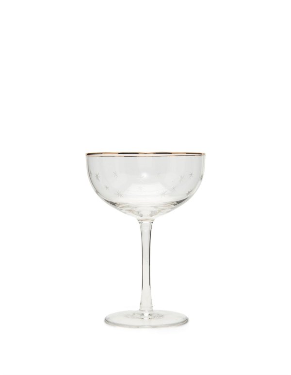 Elegant 雪花雕刻高脚杯 4只装