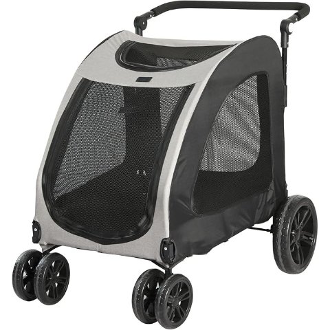 PaWz 宠物推车 50kg 黑灰
