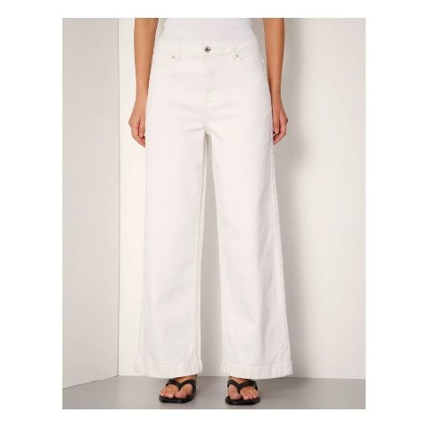 牛仔阔腿九分裤