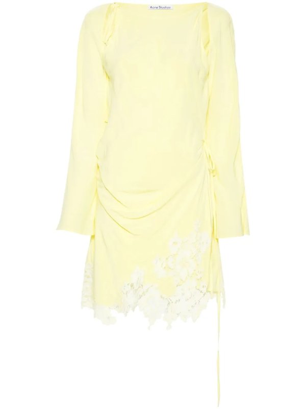 Floral 蕾丝迷你连衣裙