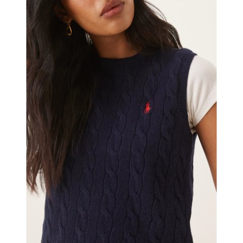 毛衣背心 深蓝色