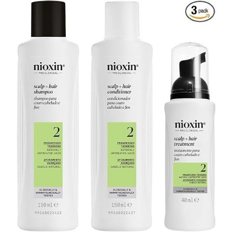 Nioxin150ml+150ml+40ml2号洗护套装