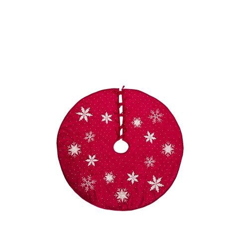 122CM 红色树裙 星星刺绣