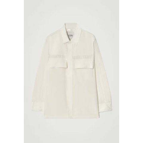 LINEN-BLEND 工装衬衫