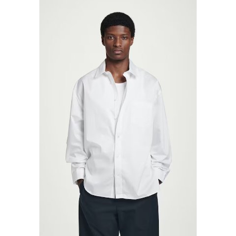 COS宽松棉质牛津衬衫