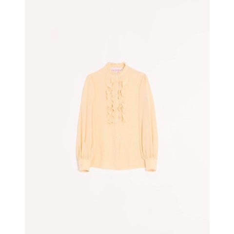 Crepe de Chine 长袖衬衫