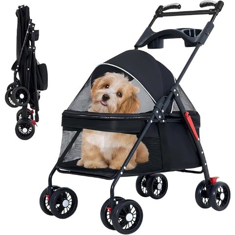 Pet Stroller 四轮折叠 防水