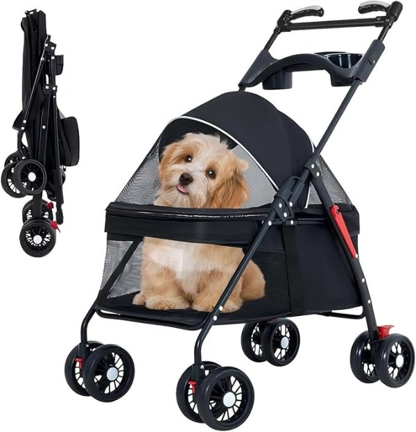 Pet Stroller 四轮折叠 防水
