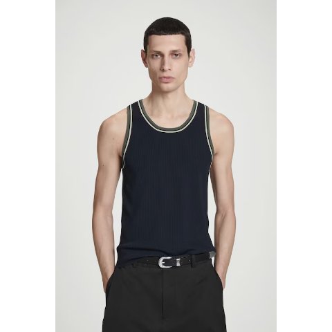 COS针织罗纹背心