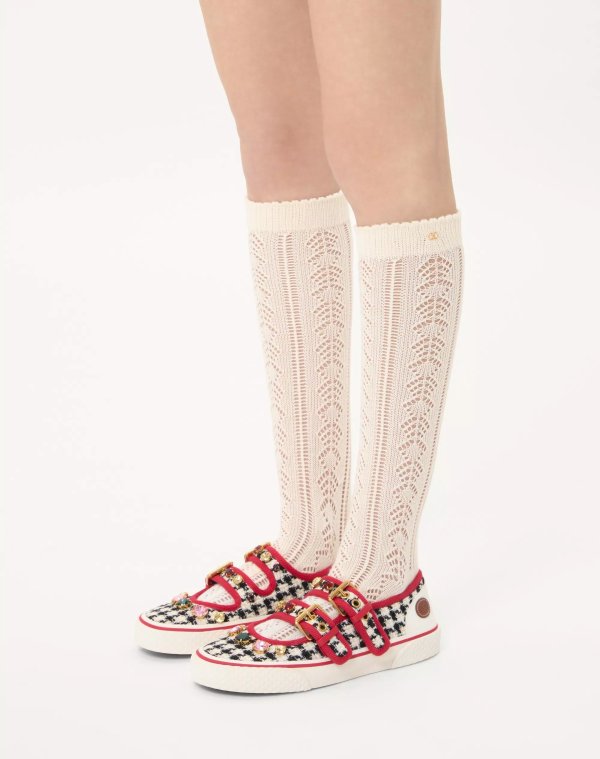 千鸟格玛丽珍芭蕾鞋