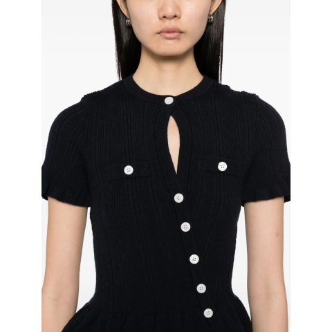 Ruffled 按扣衬衫上衣