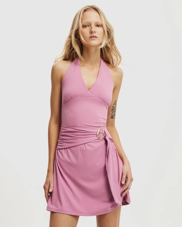 Hold Me Halter连衣裙 迷你款