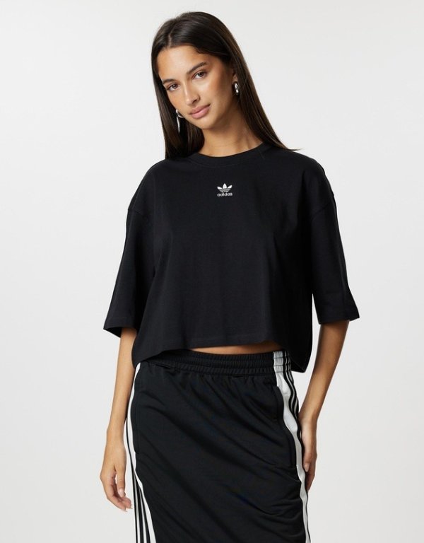 Ess Crop 女士短袖T恤