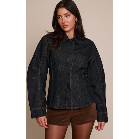 PrettyLittleThing修身牛仔夹克