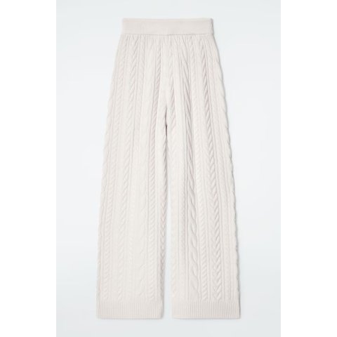 Cable-Knit 羊毛裤