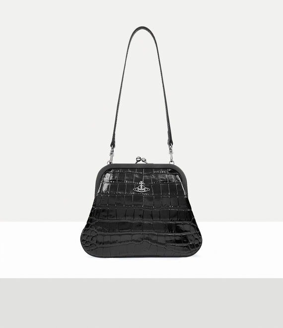 Vivienne's 鳄鱼纹口金包