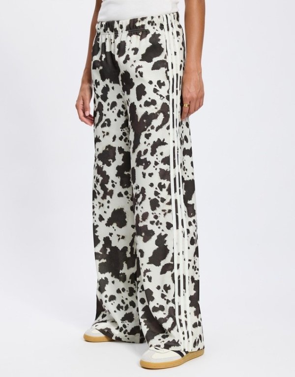 奶牛纹阔腿裤
