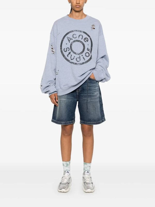 Logo-Patch 牛仔短裤