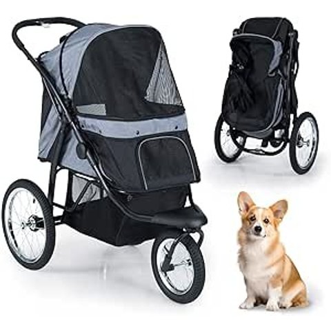 Costway 3轮宠物推车 可折叠 25kg