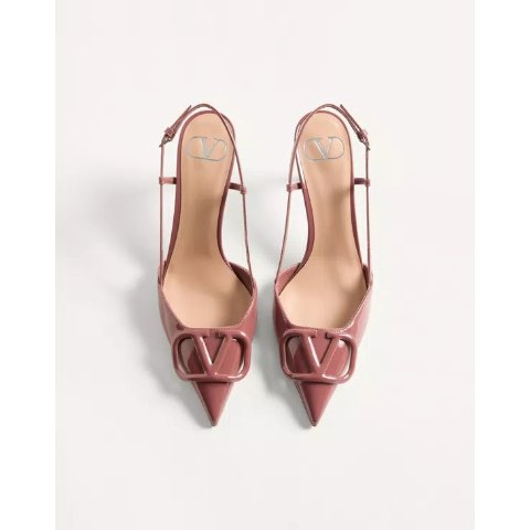 VLogo 漆皮高跟鞋 80mm