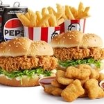 KFC 超值Zinger 汉堡分享餐回归🍗额外加送10块黄金鸡块