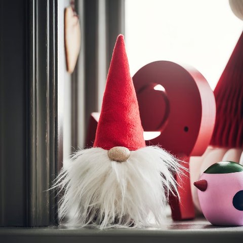 IkeaVINTERFINT 圣诞老人装饰 19厘米 红色
