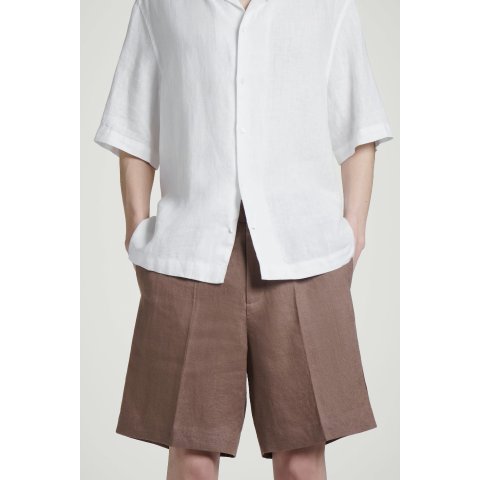 COSELASTICATED 亚麻短裤