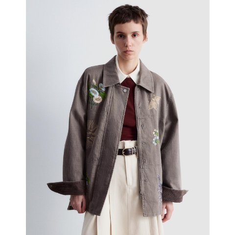 Embroidered 衬衫外套