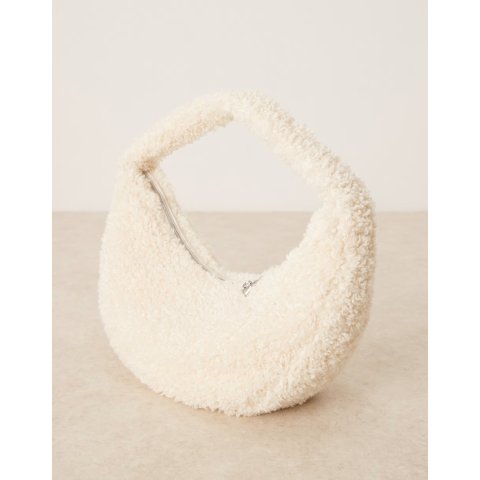 毛绒半月包