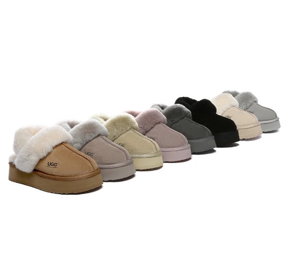  Musa 厚底羊毛拖鞋