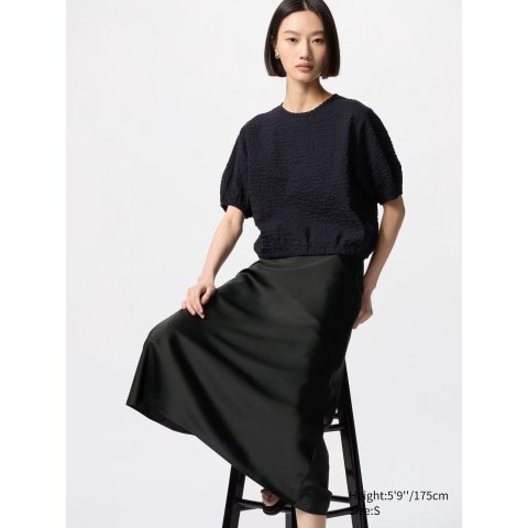 短袖泡泡袖衬衫