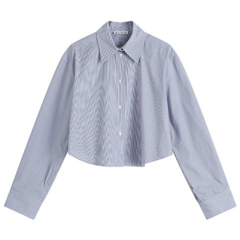 Acne Studios 短款衬衫 天蓝棕色