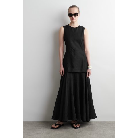 Layered 中长连衣裙