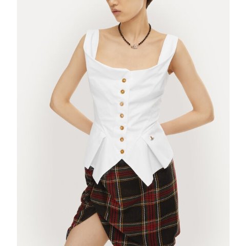 不规则下摆上衣