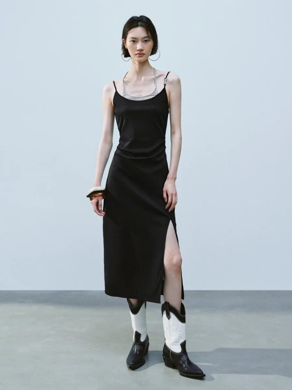 Halter A字连衣裙