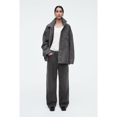 Volume 宽腿牛仔裤