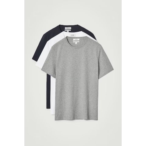 COS纯色T恤 3件装