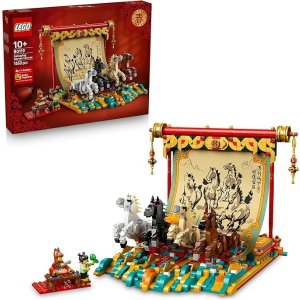 Lego80119 奔马画布 1650颗粒