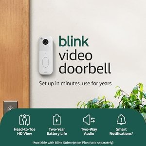 Blink 门铃摄像头 白色 HD画质