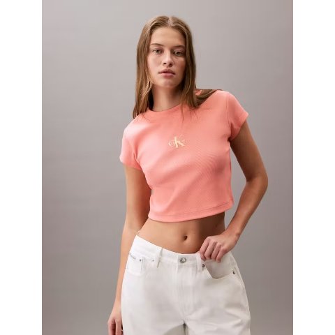 Monogram Logo 罗纹短袖T恤