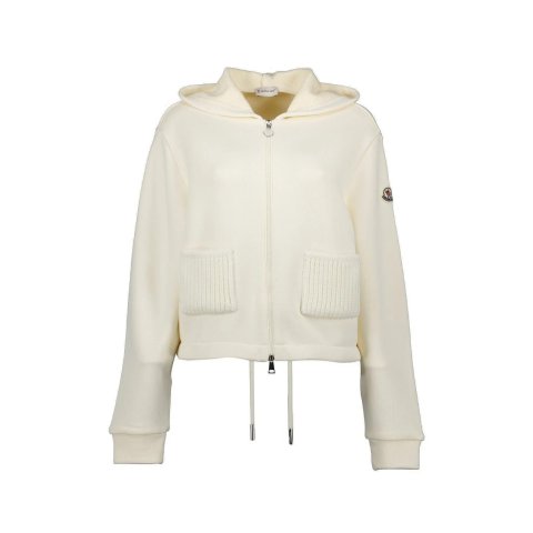 标志针织连帽衫