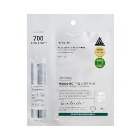 VT6.9折 收缩毛孔，美白提亮~微针2步面膜 1片