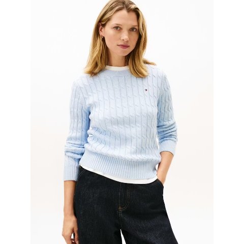 Tommy HilfigerCable Knit 圆领毛衣