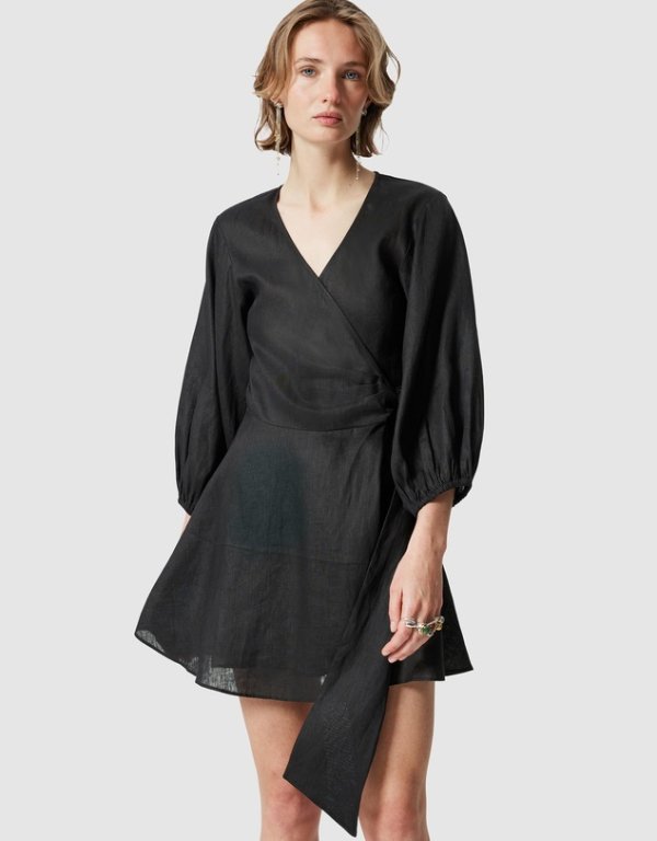 Linen Mini 连衣裙