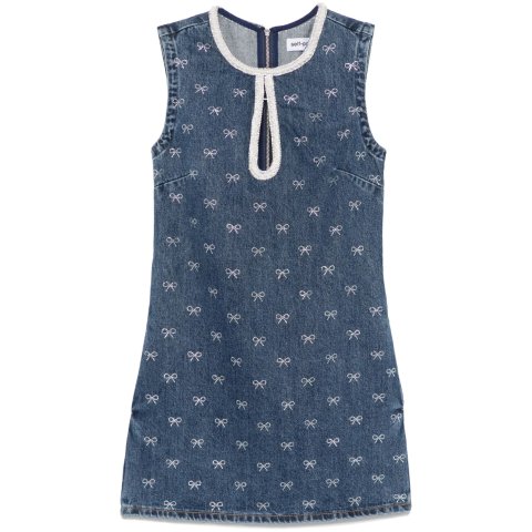 牛仔迷你连衣裙