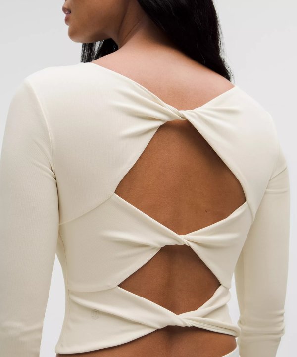 Open Twist露背长袖T恤