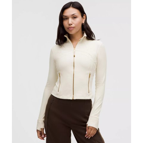 Define 短款 米白/金拉链