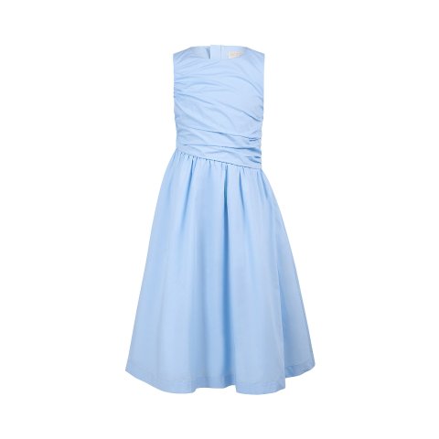 ELSIE 斜裁褶皱连衣裙