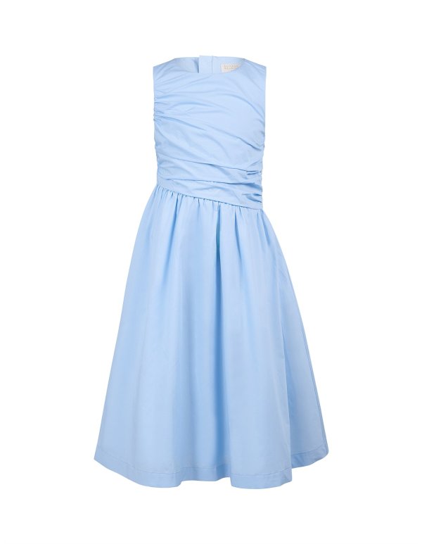 ELSIE 斜裁褶皱连衣裙