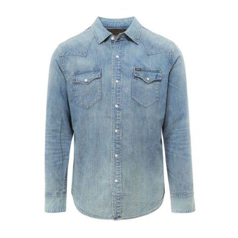 Denim 长袖牛仔衬衫